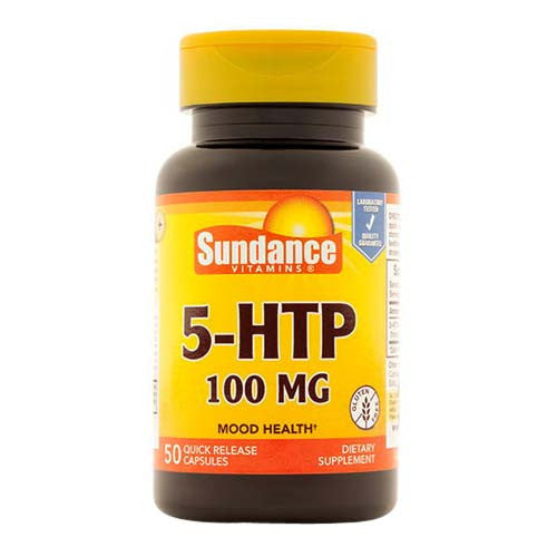 Sundance Vitamins 5-HTP 100 Mg Mood Health Quick Release Capsules, 50 Ea